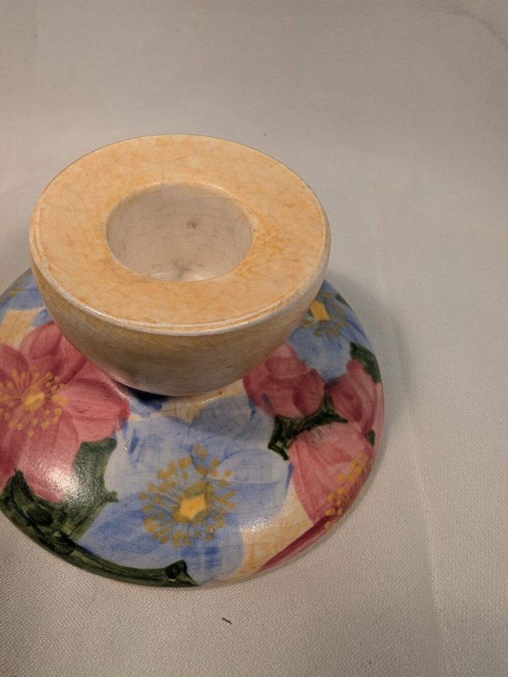 RADFORD Hand Painted Candlesticks        Beautiful Florals - Picture 5 of 9